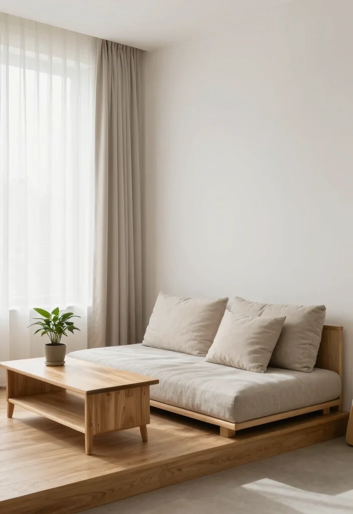 10 Futon Bedroom Ideas for Flexible Small Spaces 2. Minimalist Zen Space 0