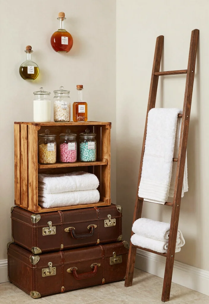 10 Harry Potter Bathroom Ideas with Magical Details 7. Spellbinding Storage 0