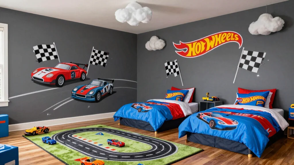 10 Hot Wheels Bedroom Ideas for Kids Who Love Cars
