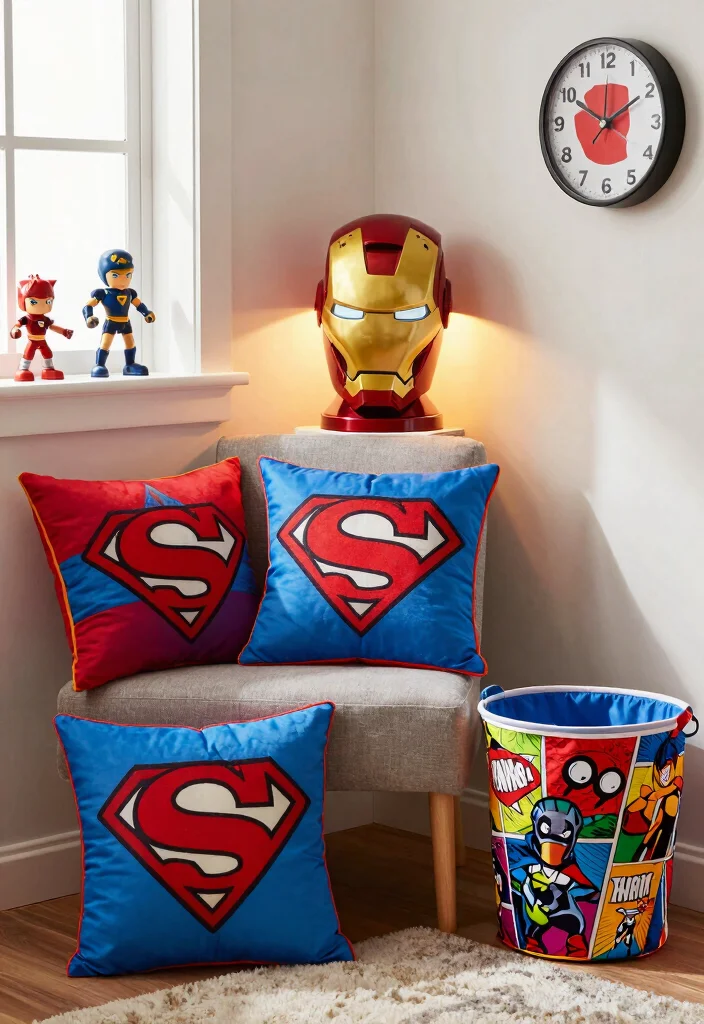 10 Marvel Bedroom Ideas for Superhero Fans 4. Superhero Accessories 0