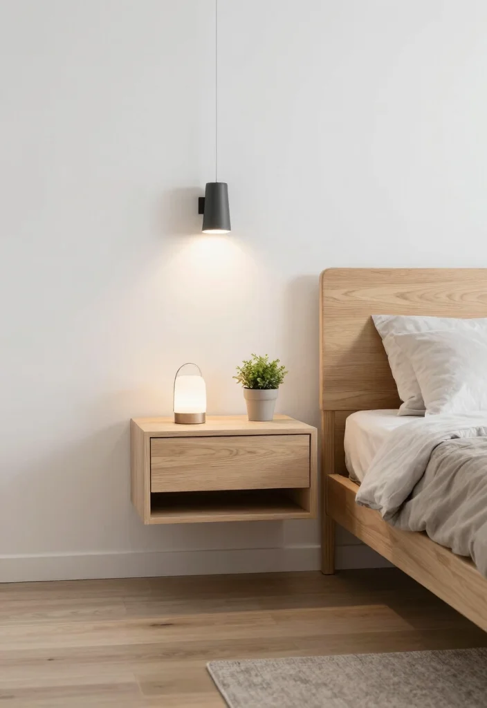 10 Small Box Bedroom Ideas That Maximize Space 6. Floating Nightstands 0