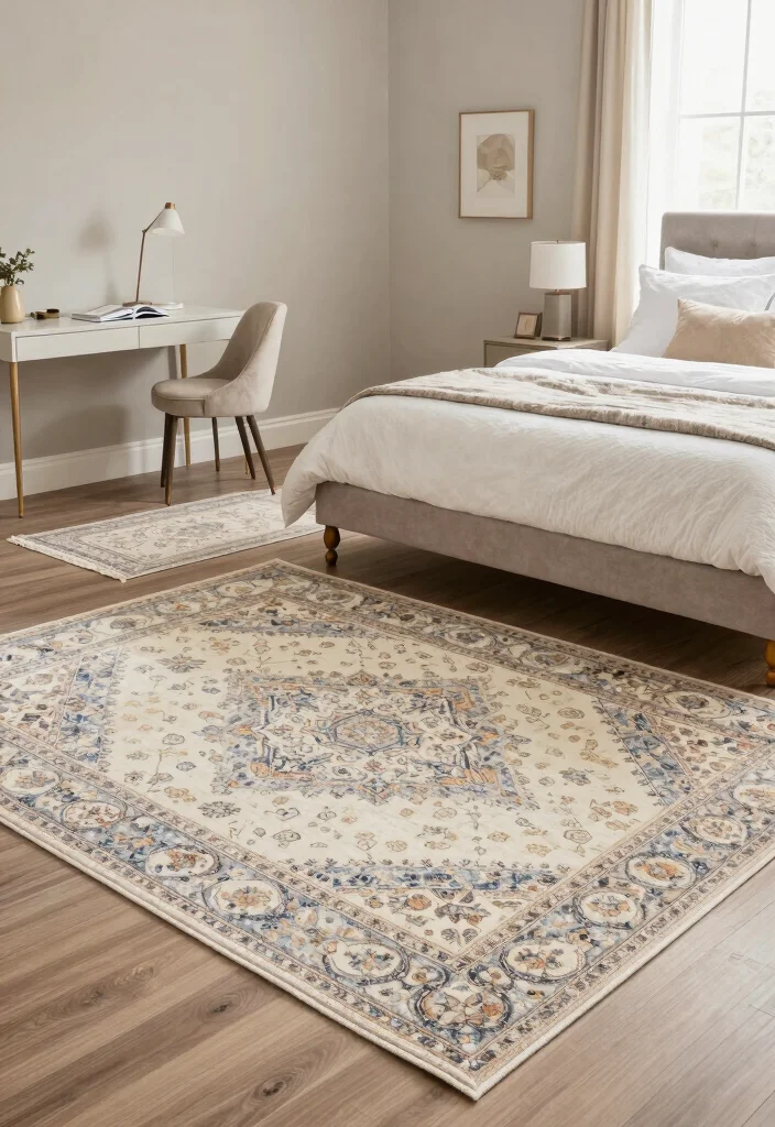 10 Small Box Bedroom Ideas That Maximize Space 7. Create Zones with Rugs 0