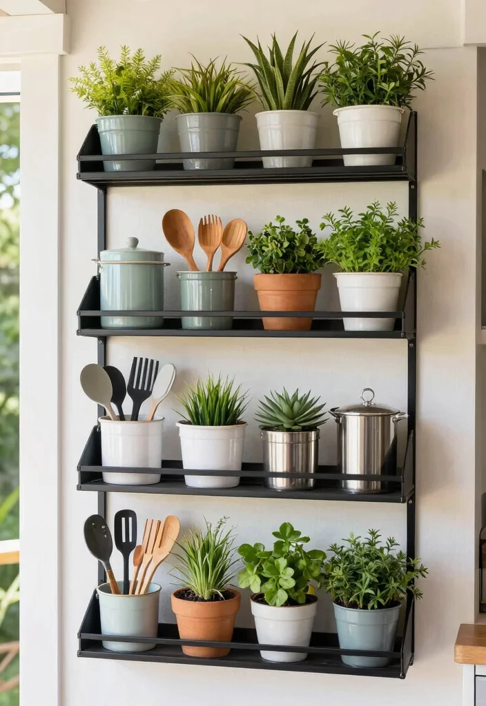 10 Small Outside Kitchen Ideas for Compact Yards 10. Vertical Storage Solutions 0