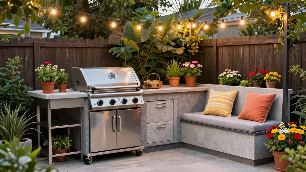 10 Small Outside Kitchen Ideas for Compact Yards