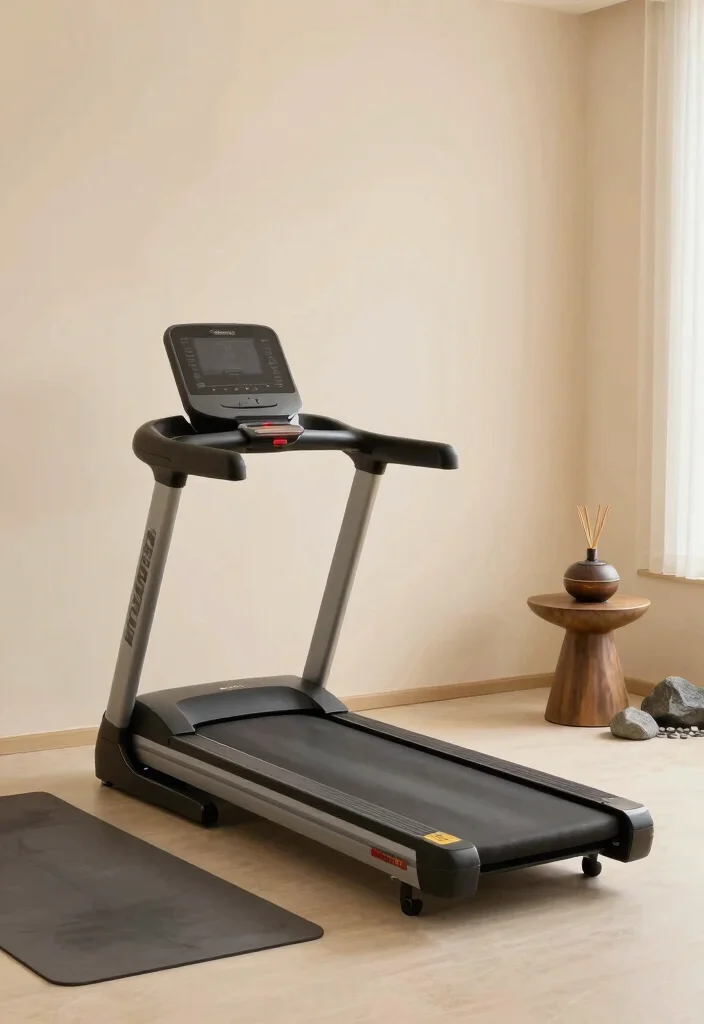 10 Treadmill in Living Room Ideas for Home Fitness 10. Create a Zen Workout Space 0