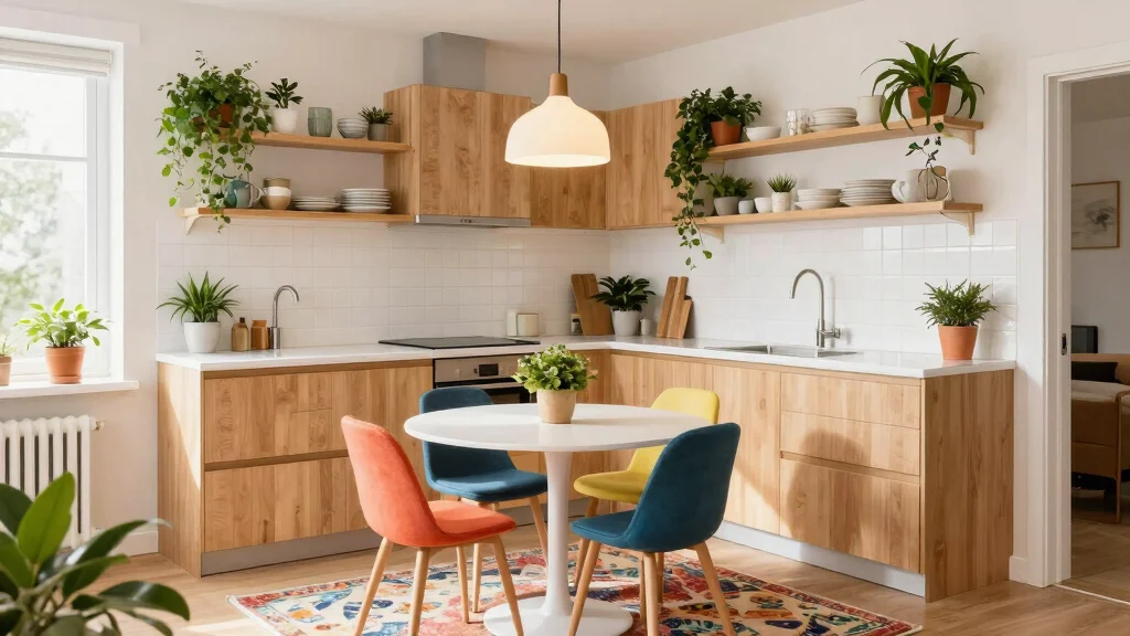 12 Apartment Kitchen Decorating Ideas That Save Space