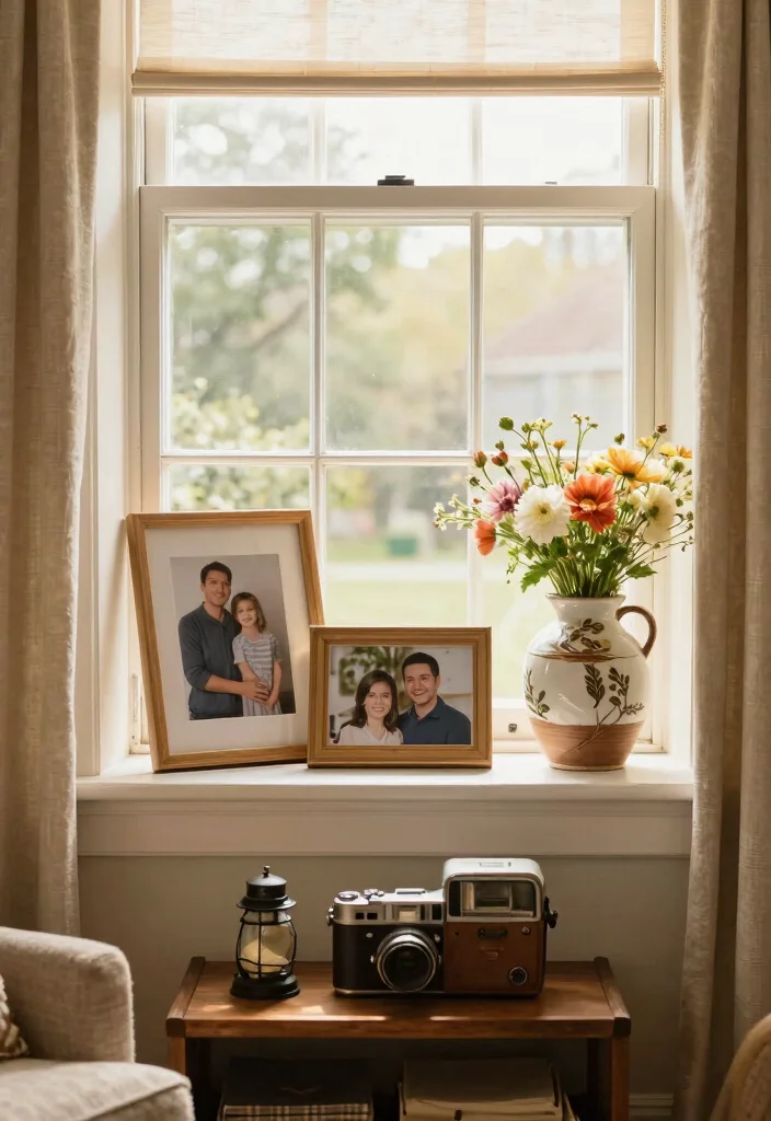 12 Bay Window Living Room Decorating Ideas with Light 12. Personalized Touches 0