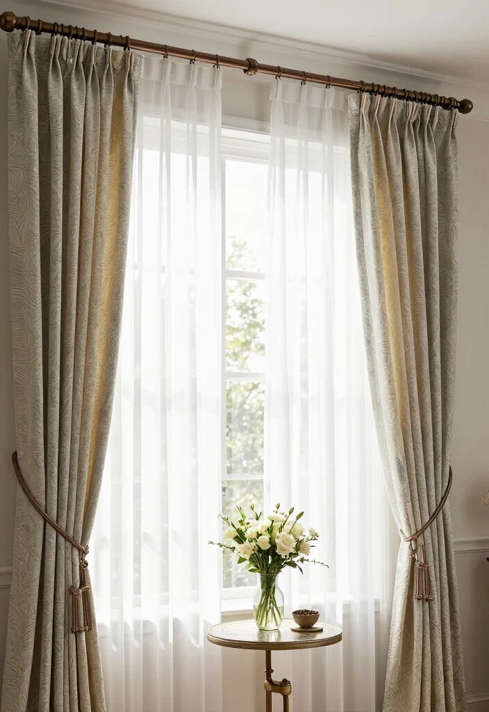 12 Bay Window Living Room Decorating Ideas with Light 3. Stylish Window Treatments 0