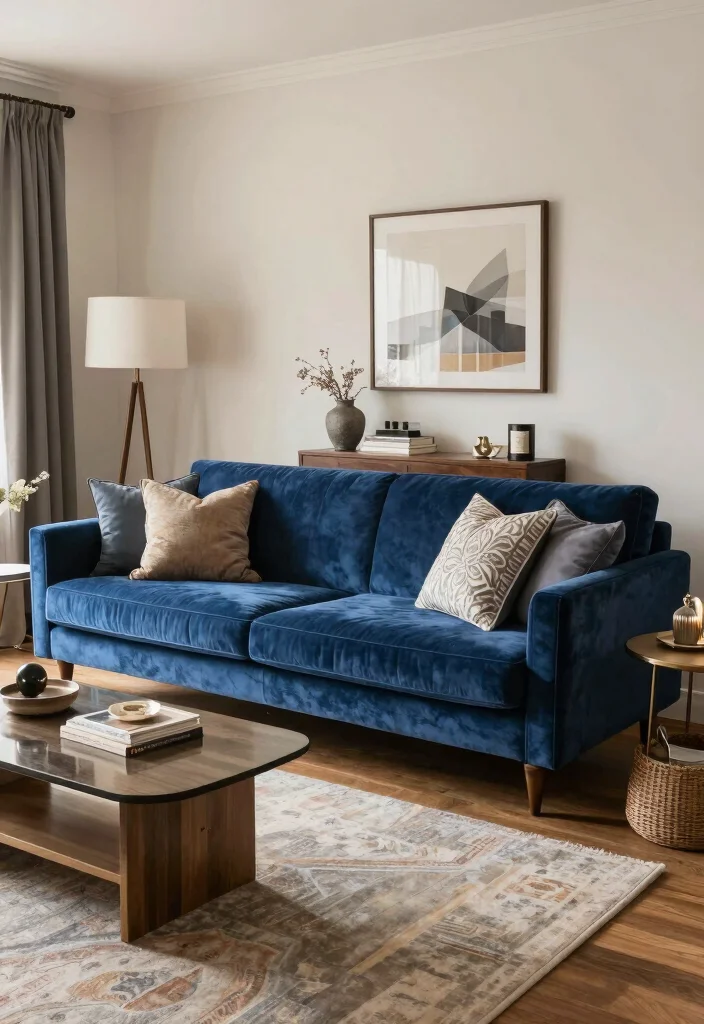 12 Blue Velvet Sofa Living Room Ideas for a Luxe Feel Conclusion 0