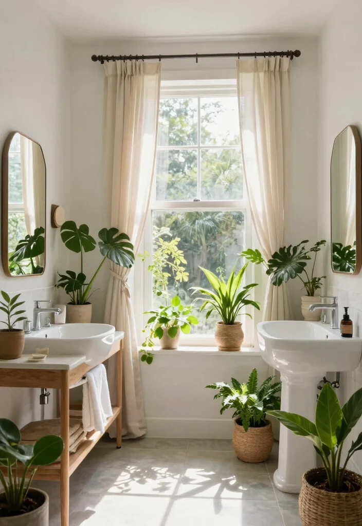 12 Boho Bathroom Ideas with Warm Texture and Personality 6. Natural Light Focus 0