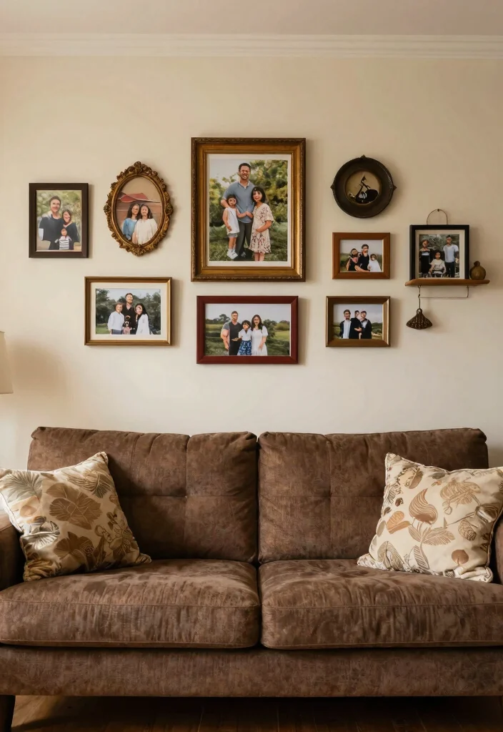 12 Boho Brown Couch Living Room Ideas with Warm Texture 41 12 Boho Brown Couch Living Room Ideas with Warm Texture 11. Personal Touches 0