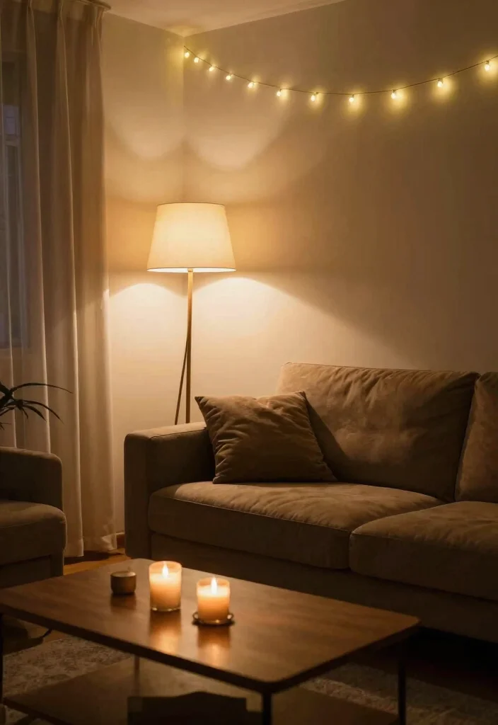 12 Boho Brown Couch Living Room Ideas with Warm Texture 4 12 Boho Brown Couch Living Room Ideas with Warm Texture 4. Cozy Lighting 0