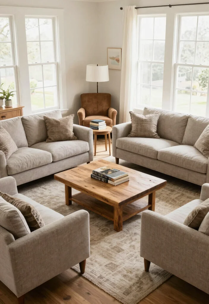 12 Comfortable Living Room Ideas for Daily Relaxing 14 12 Comfortable Living Room Ideas for Daily Relaxing 4. Eco Friendly Furniture Arrangement 0