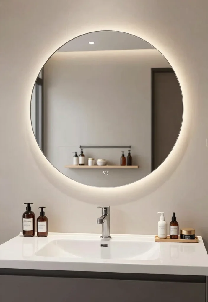 12 Cute Apartment Bathroom Ideas with Smart Stylish Touches 4. Multifunctional Mirrors 0