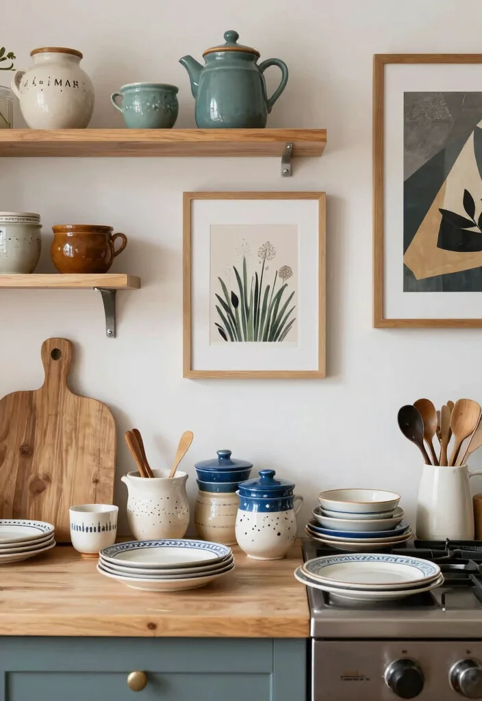 12 Eclectic Kitchen Ideas with Mixed Texture and Color 12. Artistic Touches 0