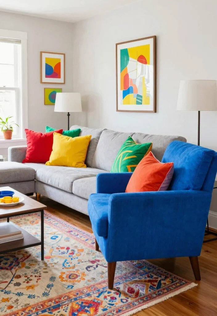 12 IKEA Living Room Ideas for Smart Affordable Style 50 12 IKEA Living Room Ideas for Smart Affordable Style 10. Color Pop Accents 0