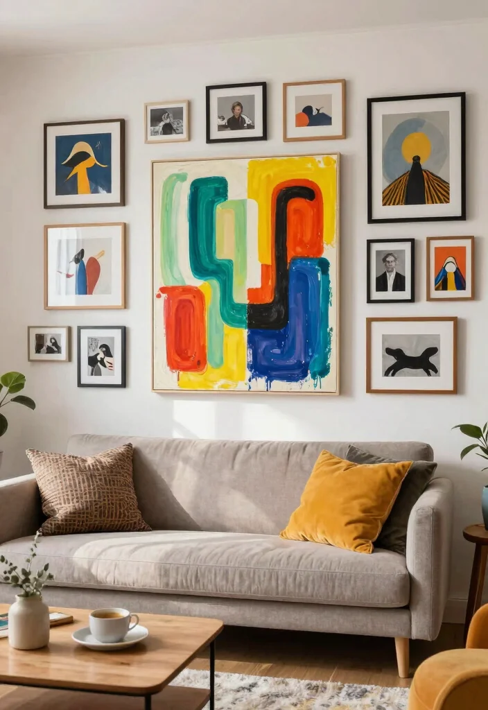 12 IKEA Living Room Ideas for Smart Affordable Style 27 12 IKEA Living Room Ideas for Smart Affordable Style 7. Statement Wall Art 0