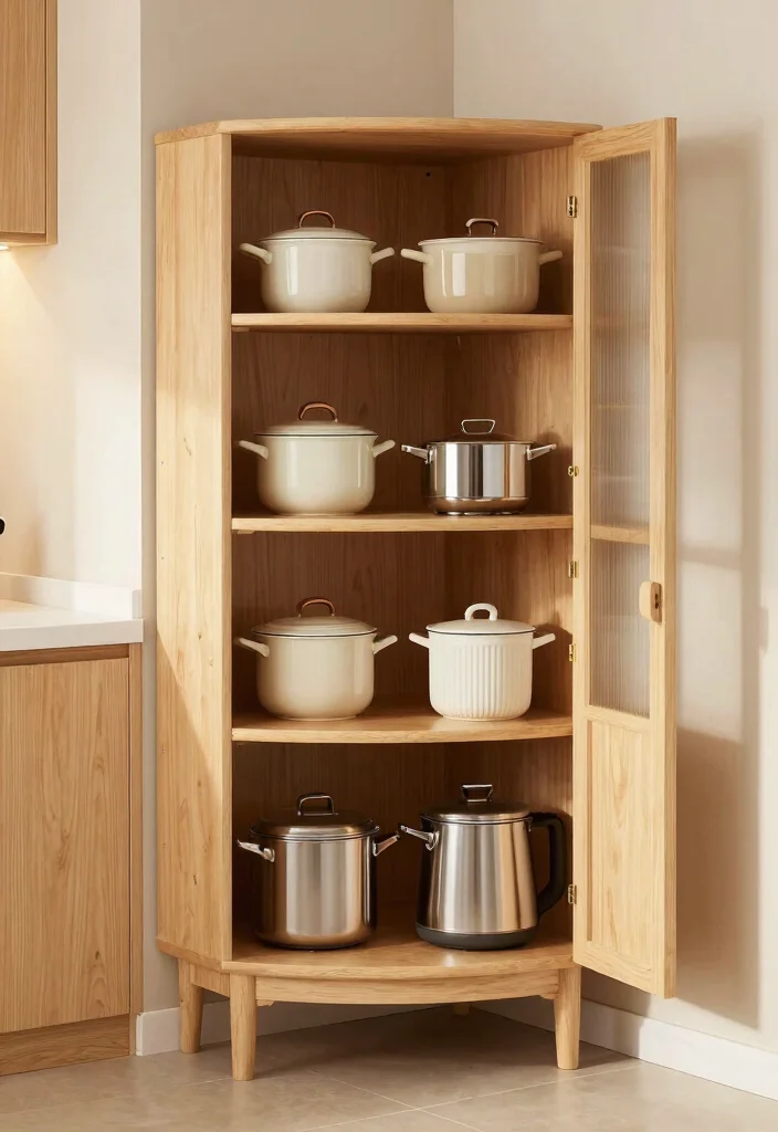 12 Indian Kitchen Utility Area Ideas for Daily Function 8. Creative Use of Corner Cabinets 0