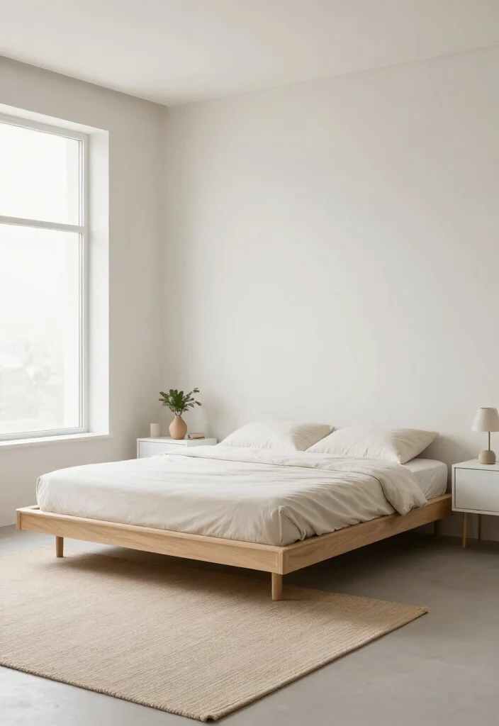 12 Ivory Bedroom Ideas for a Light Elegant Feel 2. Minimalist Furniture Choices 0