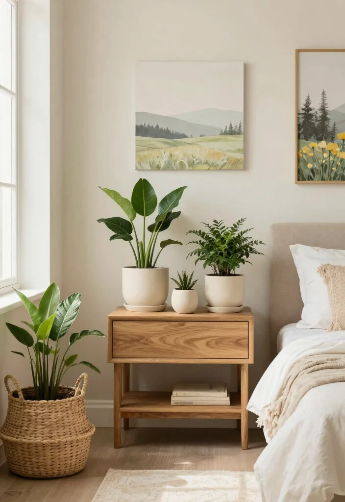 12 Ivory Bedroom Ideas for a Light Elegant Feel 5. Nature Inspired Decor 0