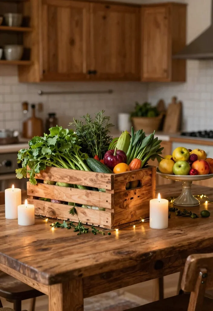 12 Kitchen Decoration Ideas for a Finished Look 4 12 Kitchen Decoration Ideas for a Finished Look 4. Rustic Centerpieces 0