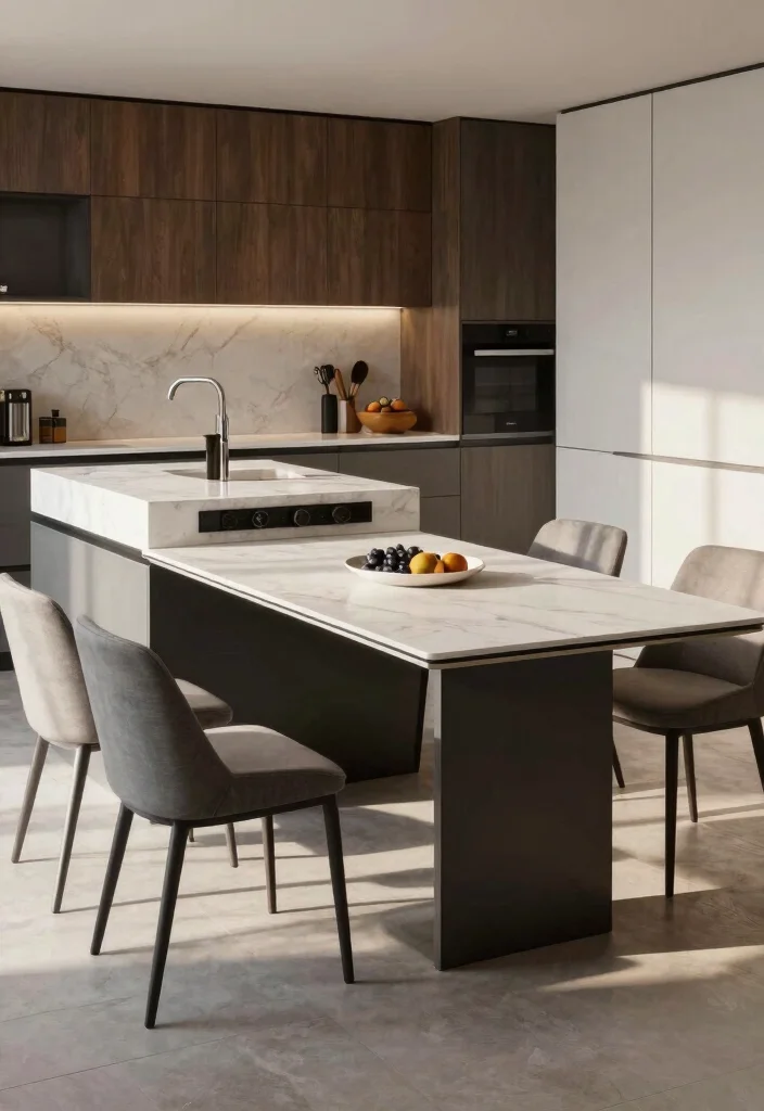 12 Kitchen Island Table Ideas for Multi Use Layouts 10. A Height Adjustable Island Table 0