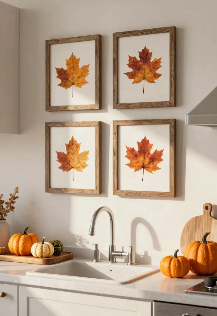 12 Kitchen Picture Ideas for Wall Decor 8. Seasonal Decor Arrangements 0