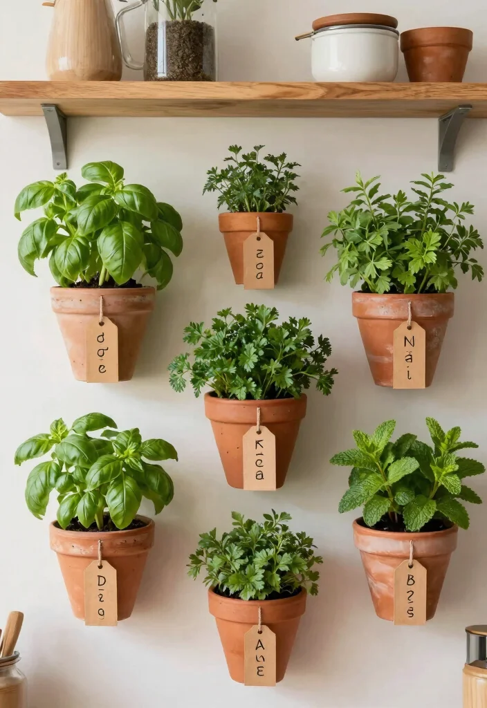 12 Kitchen Picture Ideas for Wall Decor 9. Herb Garden Displays 0
