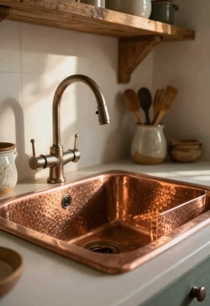 12 Kitchen Sink Ideas for Style and Everyday Use 5. Copper Sinks 0