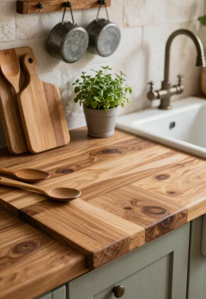 12 Kitchen Styling Ideas for a Pinterest Ready Look 2. Embrace Natural Materials 0