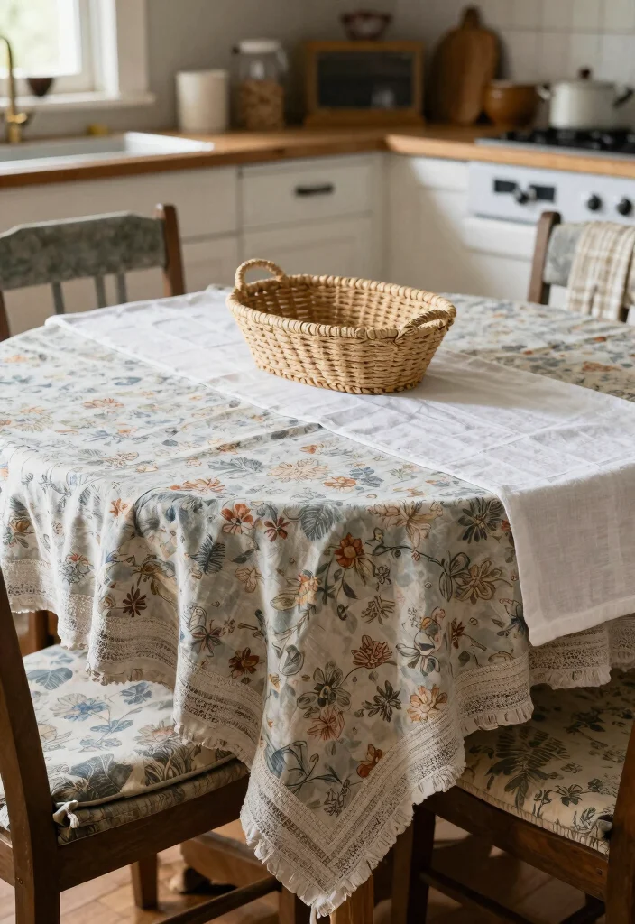 12 Kitchen Styling Ideas for a Pinterest Ready Look 5. Add Layered Textiles 0