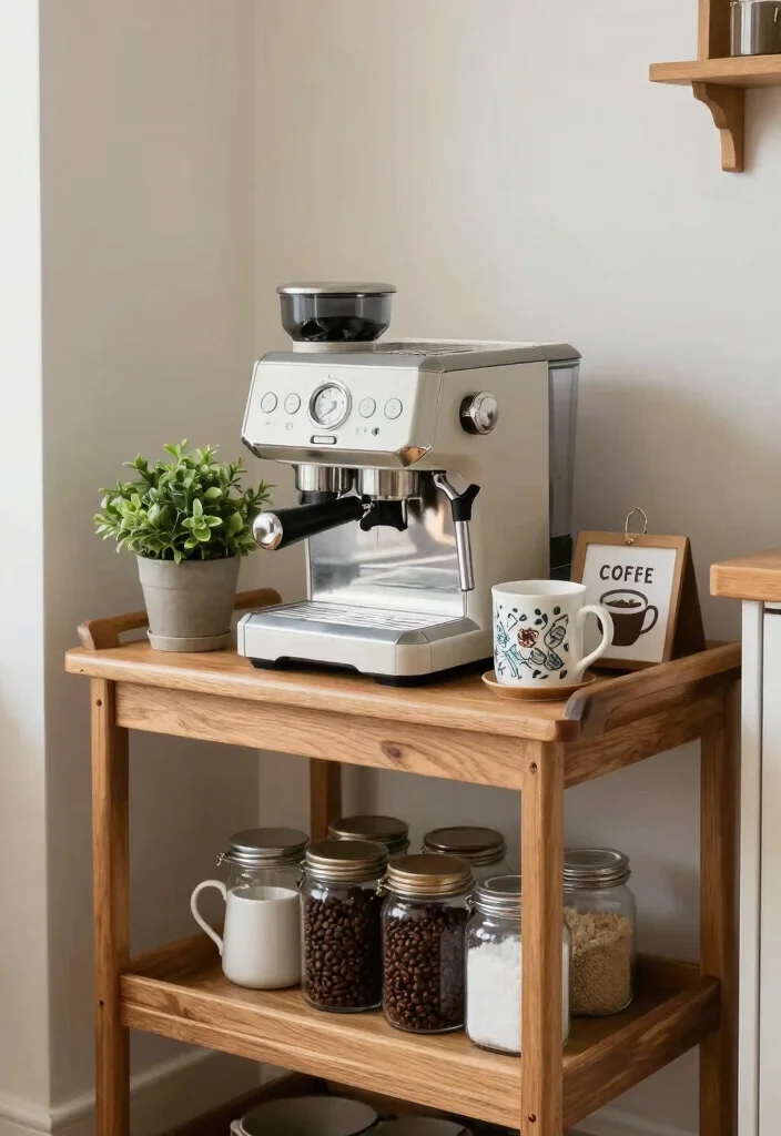 12 Kitchen Styling Ideas for a Pinterest Ready Look 9. Create a Coffee Corner 0