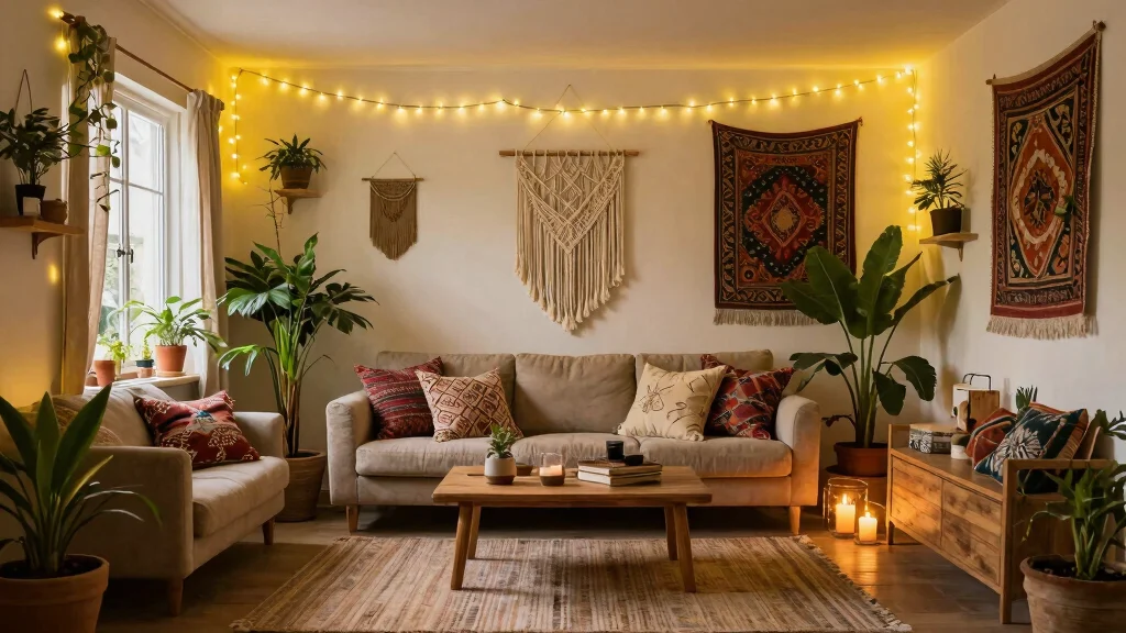 12 Living Room Fairy Light Ideas for Soft Glow