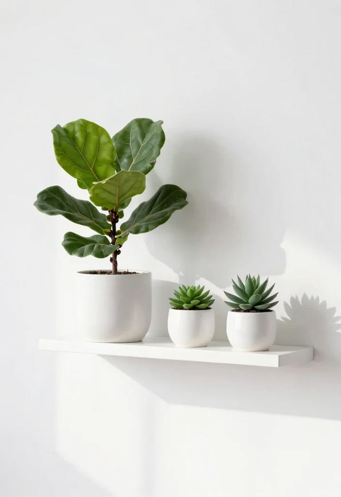 12 Living Room Plant Shelf Ideas to Bring Nature Indoors 2 12 Living Room Plant Shelf Ideas to Bring Nature Indoors 2. Minimalist Floating Shelf 0
