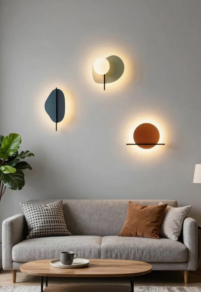 12 Living Room Wall Light Ideas for Cozy Ambience 7. Mid Century Modern Wall Lights 0