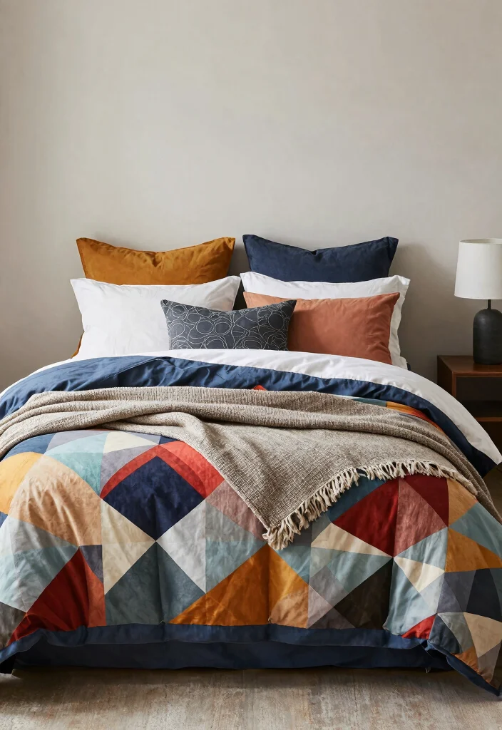 12 MCM Bedroom Ideas with Retro Modern Style 58 12 MCM Bedroom Ideas with Retro Modern Style 8. Unique Bedding Choices 0