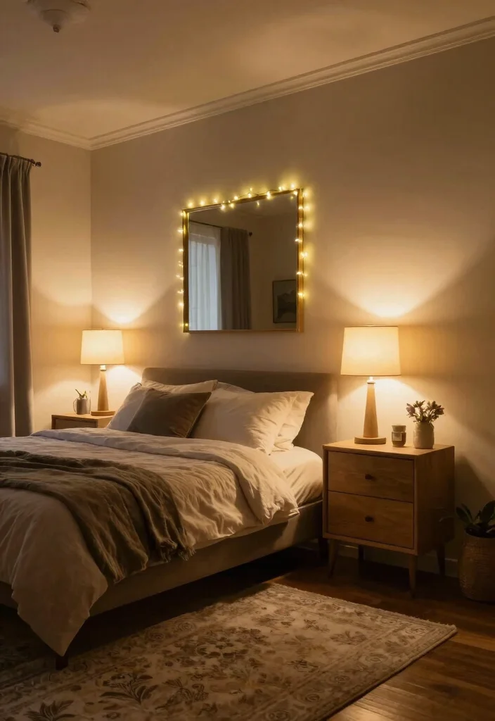 12 Medium Bedroom Ideas for Balanced Furniture Layouts 9. Layer Lighting for Ambiance 0