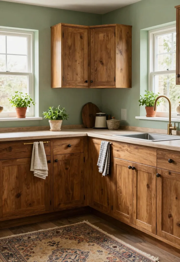 12 Rustic Small Kitchen Ideas with Cozy Character 7. Earthy Color Palette 0