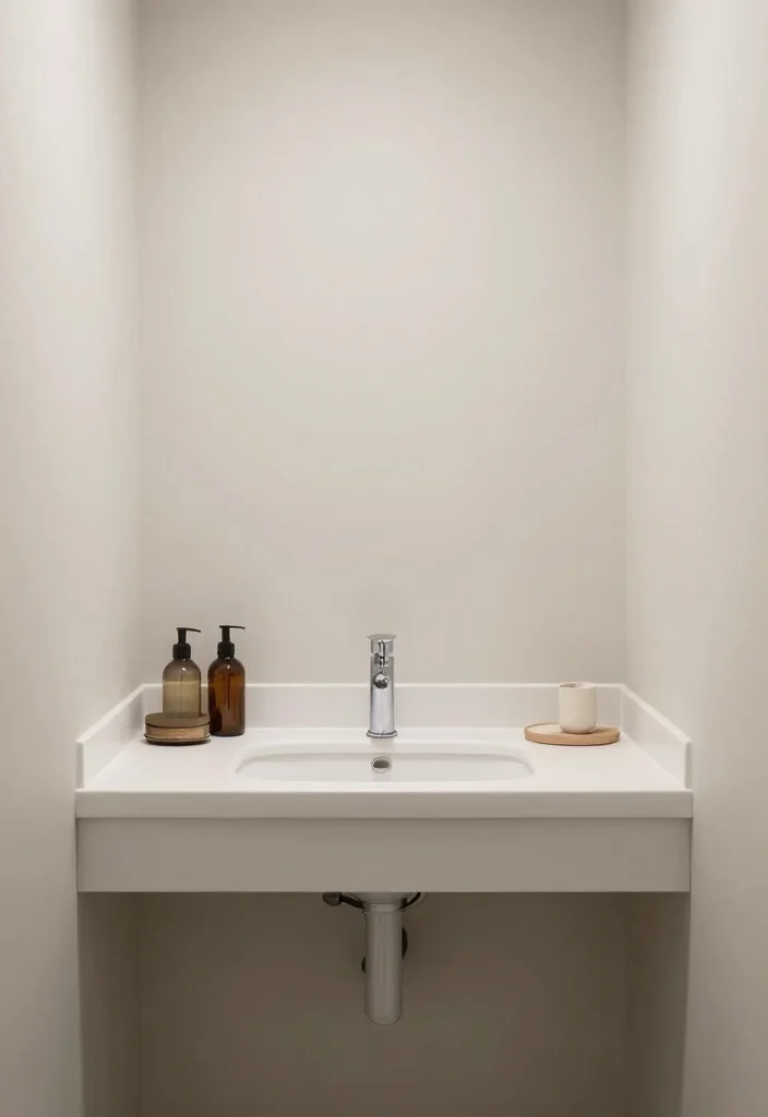 12 Small Bathroom with Shower Ideas That Feel Open and Airy 7. Incorporate Minimalist Decor 0