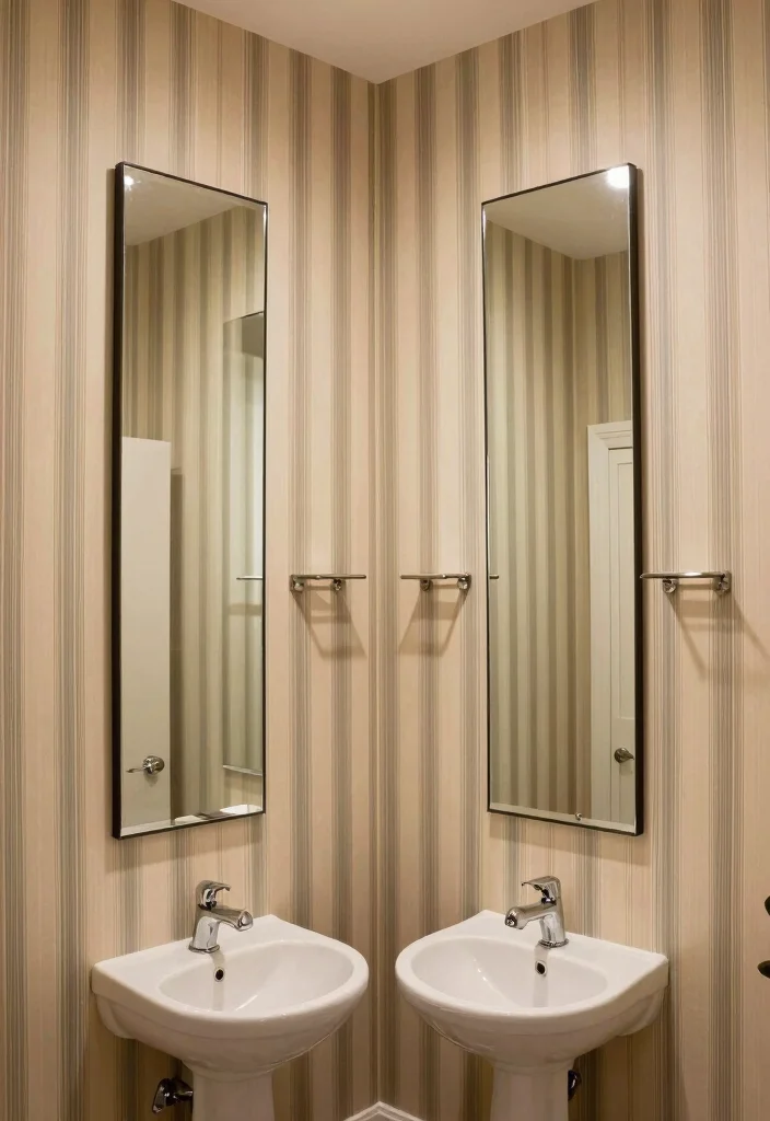 12 Small Bathroom with Shower Ideas That Feel Open and Airy 9. Add Vertical Lines 0