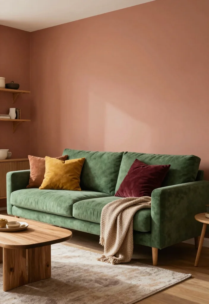 12 Small Boho Living Room Ideas with Relaxed Vibes 5. Earthy Color Palettes 0