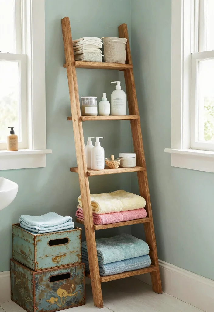 12 Small Cottage Bathroom Ideas with Vintage Cozy Vibes 49 12 Small Cottage Bathroom Ideas with Vintage Cozy Vibes 9. Vintage Storage Solutions 0