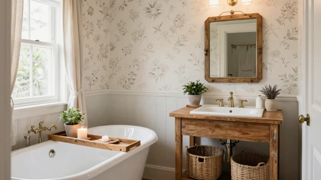 12 Small Farmhouse Bathroom Ideas with Cozy Rustic Charm