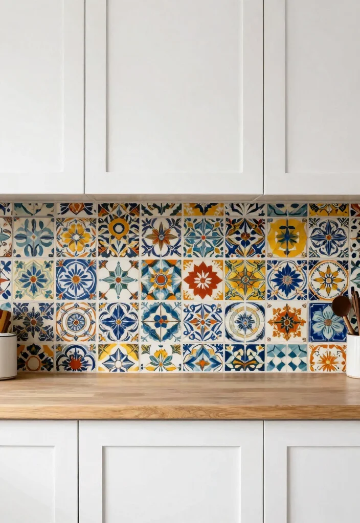 12 Traditional Kitchen Backsplash Ideas with Timeless Style 11. Bold Patterned Tiles 0
