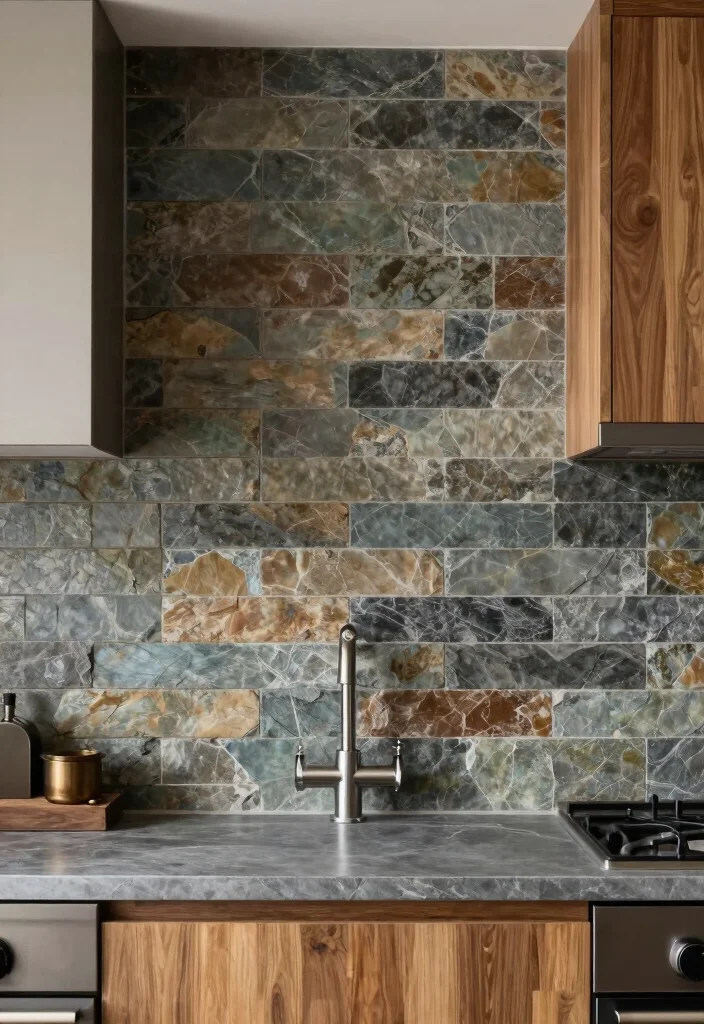 12 Traditional Kitchen Backsplash Ideas with Timeless Style 12. Natural Slate Tiles 0