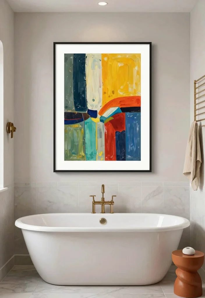 12 Tub Bathroom Ideas for Comfortable Everyday Soaks 11. Artistic Touch 0