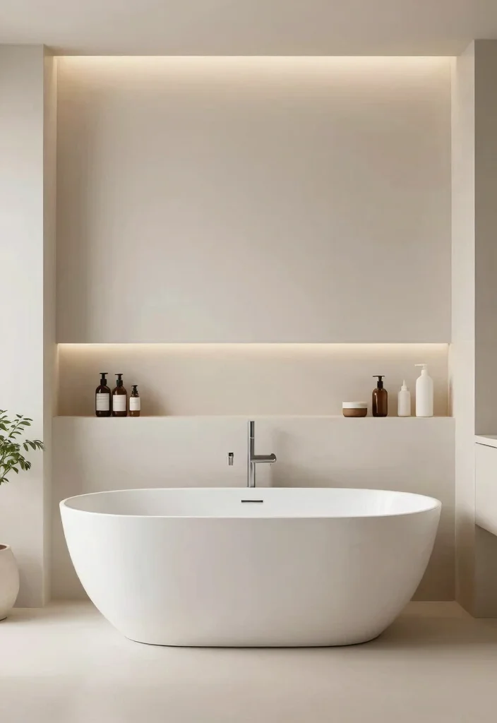 12 Tub Bathroom Ideas for Comfortable Everyday Soaks 3. Minimalist Magic 0