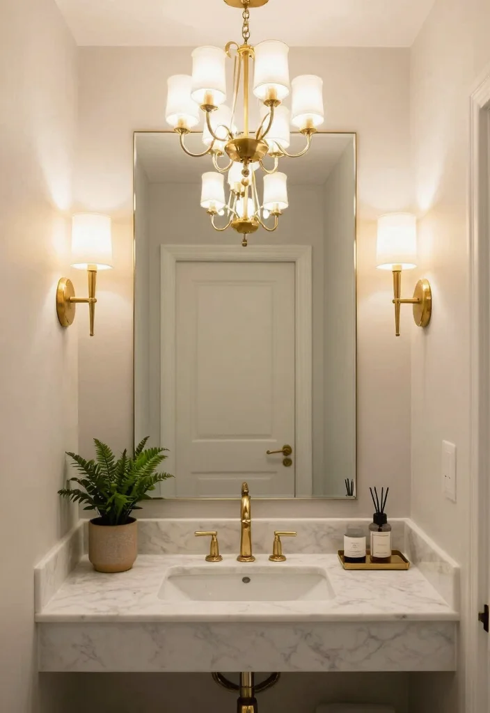 12 Womens Bathroom Decor Ideas with Elegant Touches 3. Install Elegant Lighting Fixtures 0