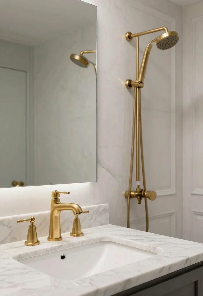 12 Womens Bathroom Decor Ideas with Elegant Touches 4. Choose Timeless Fixtures 0