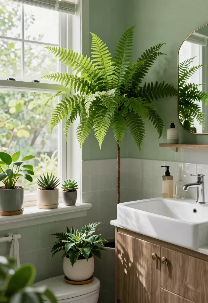 12 Womens Bathroom Decor Ideas with Elegant Touches 8. Go Green with Plants 0